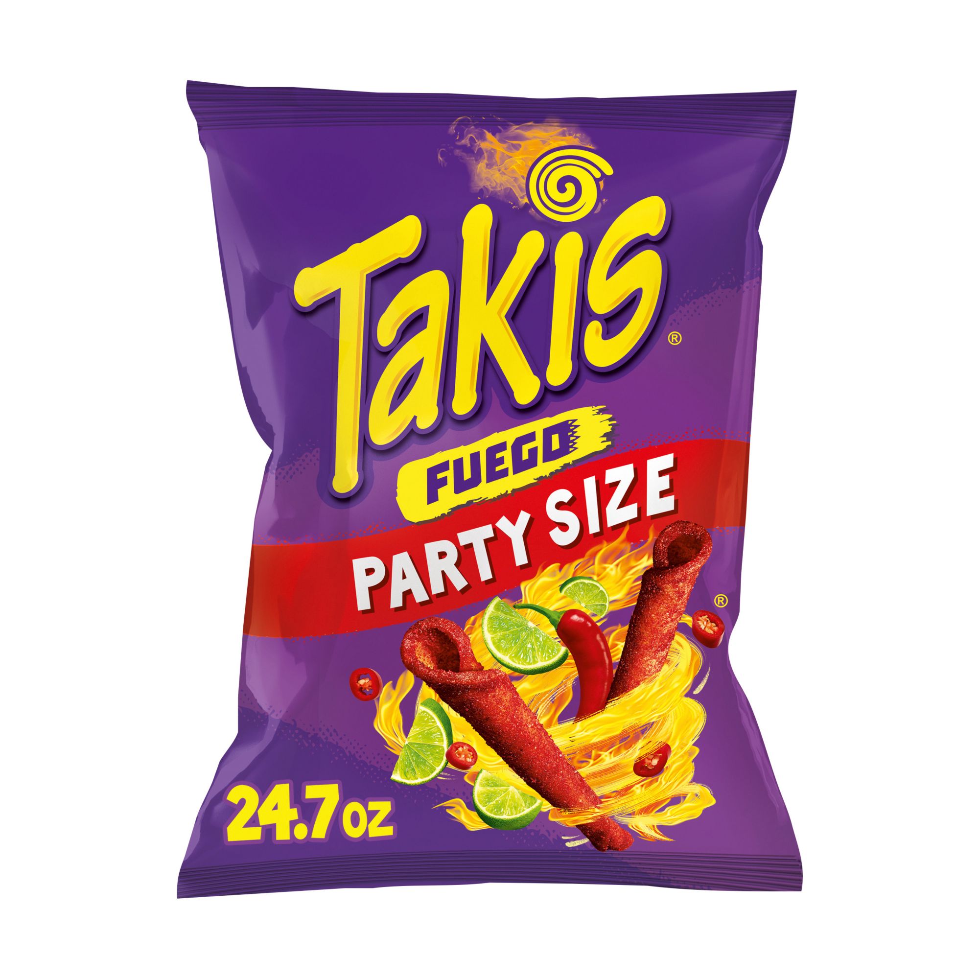 Takis Fuego 40 pc / 1 oz Multipack, Hot Chili Pepper & Lime Flavored  Extreme Spicy Rolled Tortilla Chips