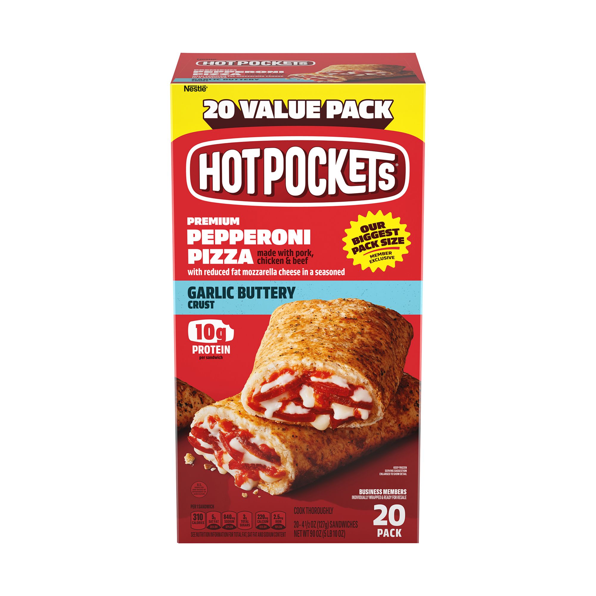 Hot Pockets Pepperoni Pizza, 20 pk. | BJ's Wholesale Club