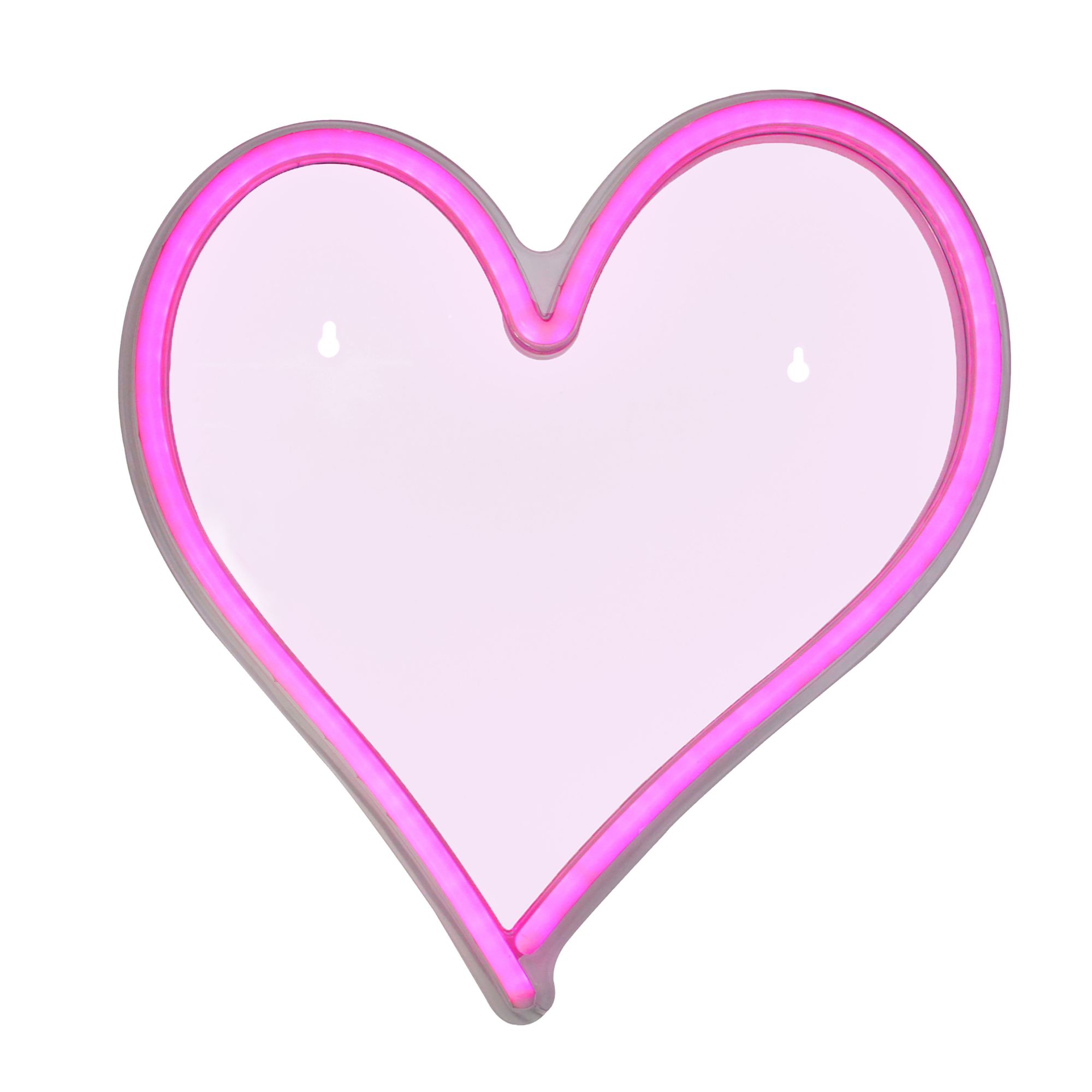 Northlight 13.5&quot; Pink Heart LED Neon Style Valentine's Day Wall Sign