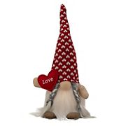 Northlight 13&quot; Lighted Girl Valentine's Day Gnome with Love Heart