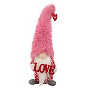 Northlight 18&quot; Fluffy Pink Faux Fur 'Love' Valentine's Day Gnome