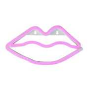 Northlight 10.5&quot; Pink Lips LED Neon Style Valentine's Day Wall Sign