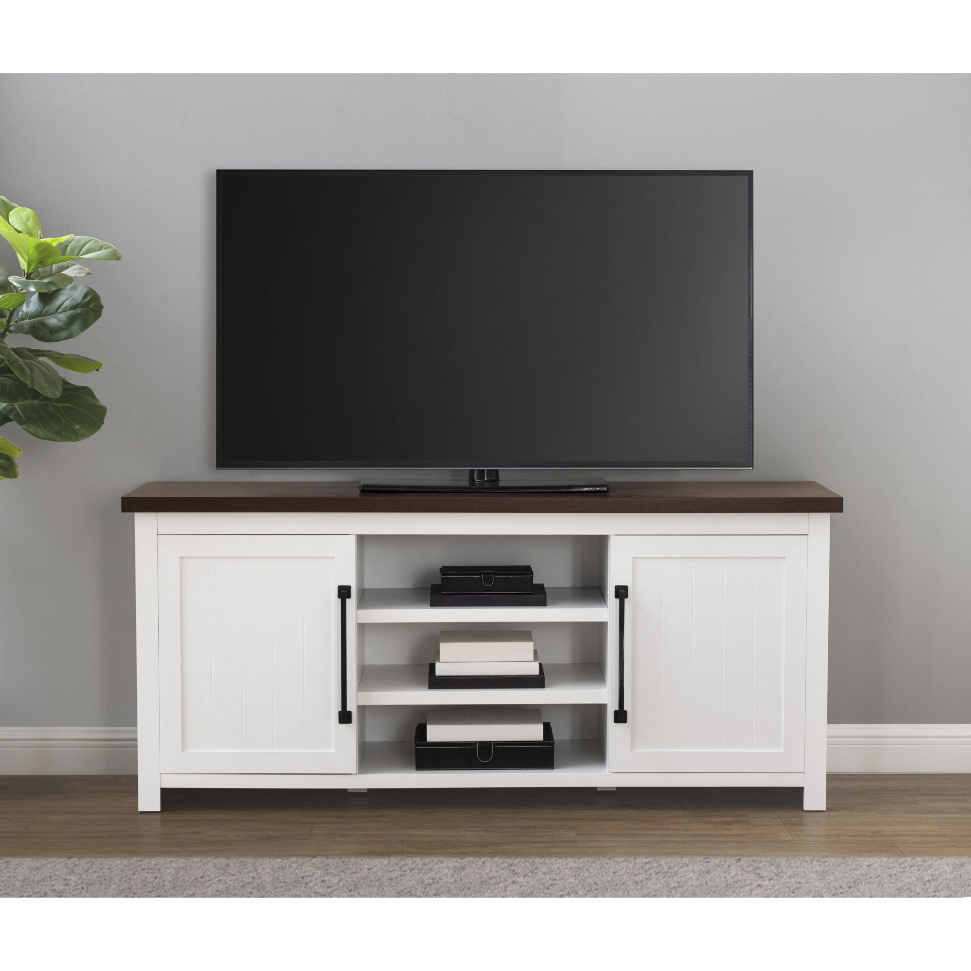 Berkley Jensen Hampstead Accent Console - White and Brown