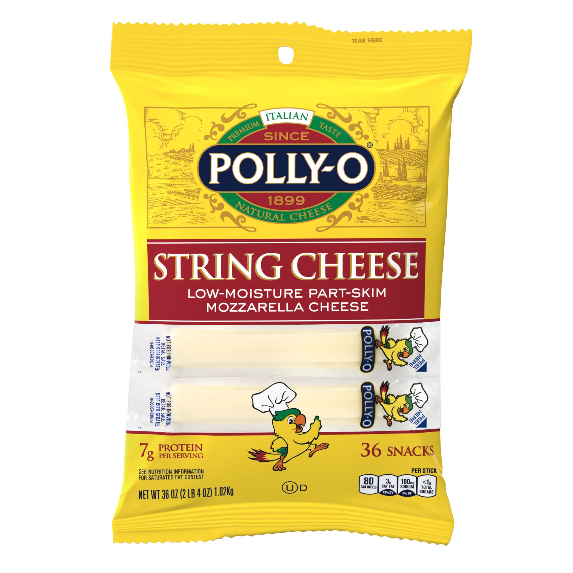 Polly-O String Cheese Part Skim, 36 oz.