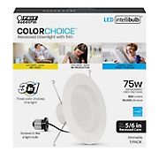 Feit Electric 75W Equivalent 5&quot;/6&quot; Color Selectable LED Recessed Downlight
