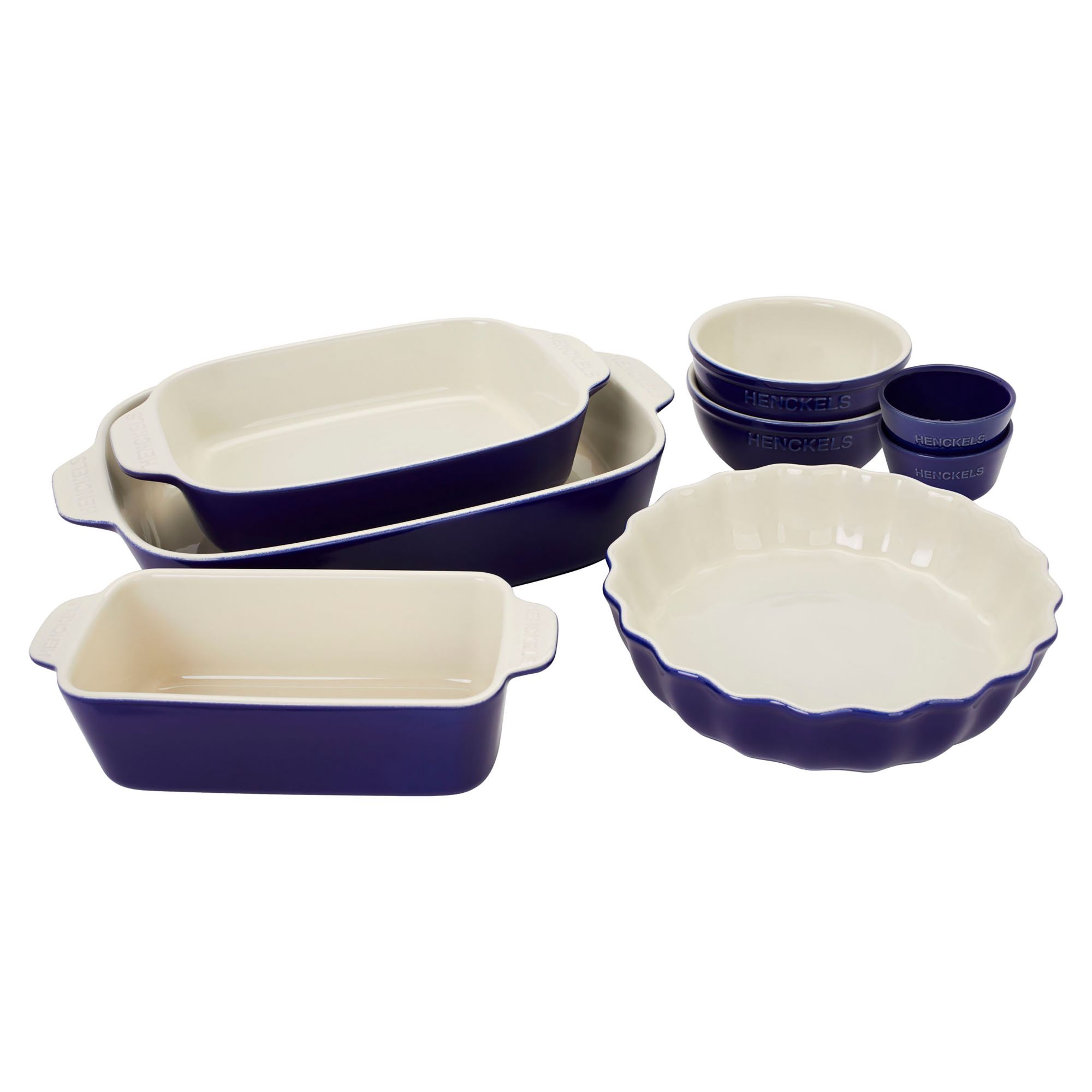 KitchenAid 8-Piece Steel Blue Stoneware Baking Dish Set + Reviews