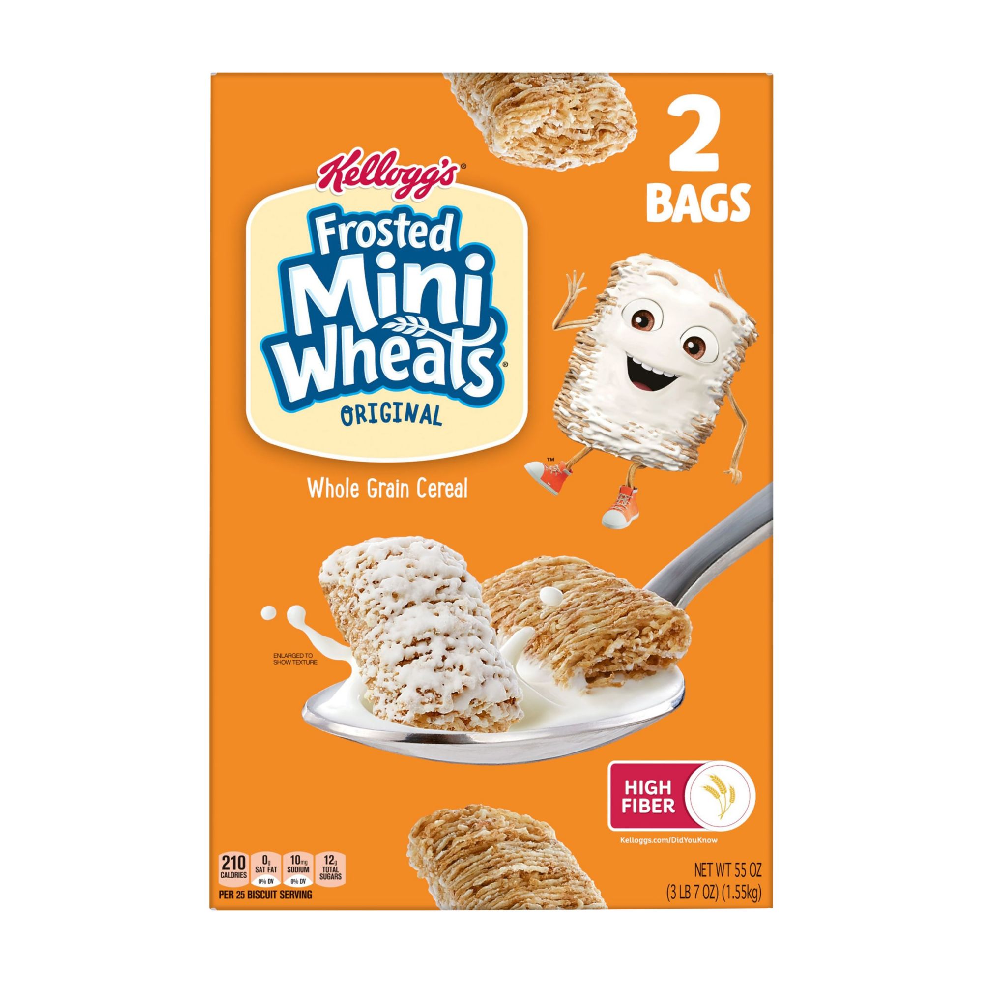 Kellogg's Frosted Mini-Wheats Original Breakfast Cereal, 2 pk.