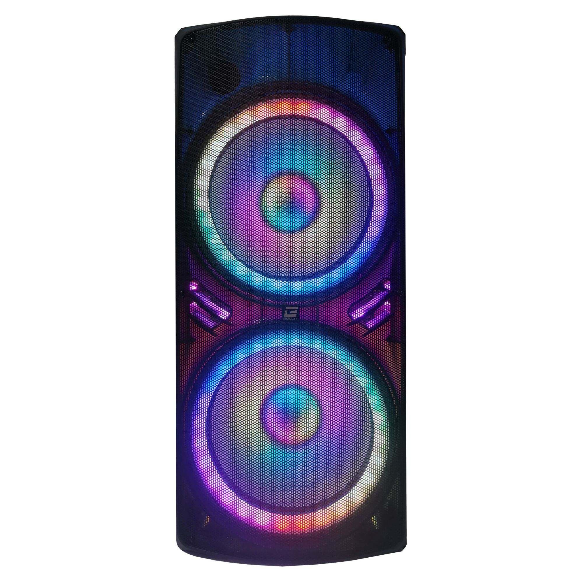 Edison Professional M7600 Dragonfly Translucent Bluetooth Party System with Dual 15&quot; Speakers & LED Lighting