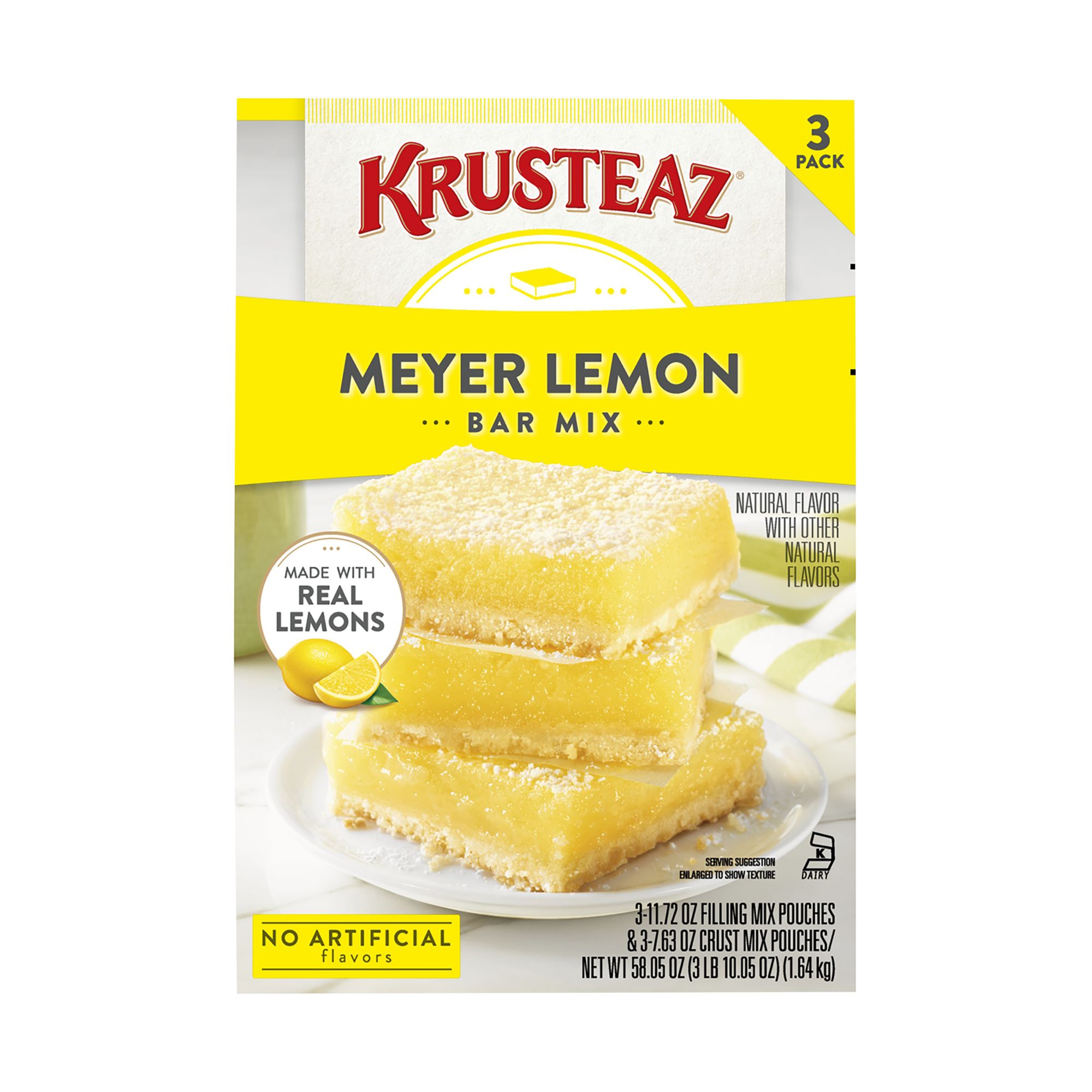 Krusteaz Meyer Lemon Bar Mix, 3 pk.