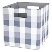 Berkley Jensen Foldable Storage Cubes, 4 pk. - Blue Plaid