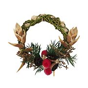 Tropical Reindeer Wreath, 20&quot;