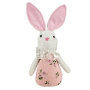 Northlight 11&quot; Pink Spring Floral Easter Bunny Figure