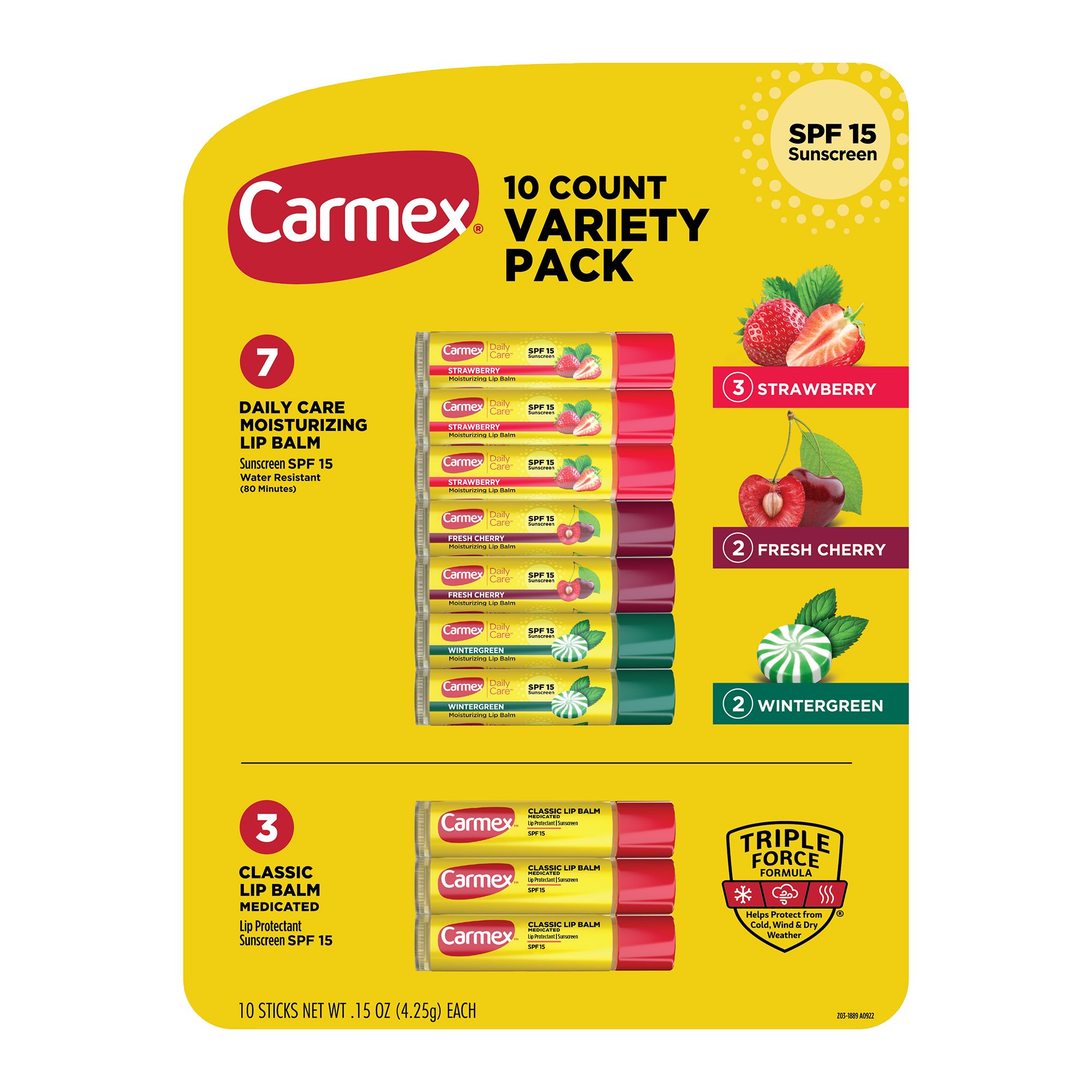 Carmex Lip Balm Variety Pack, 10 ct.