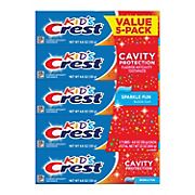 Crest Kids Cavity Protection Toothpaste - Sparkle Fun Flavor, 5 pk./4.6 oz.
