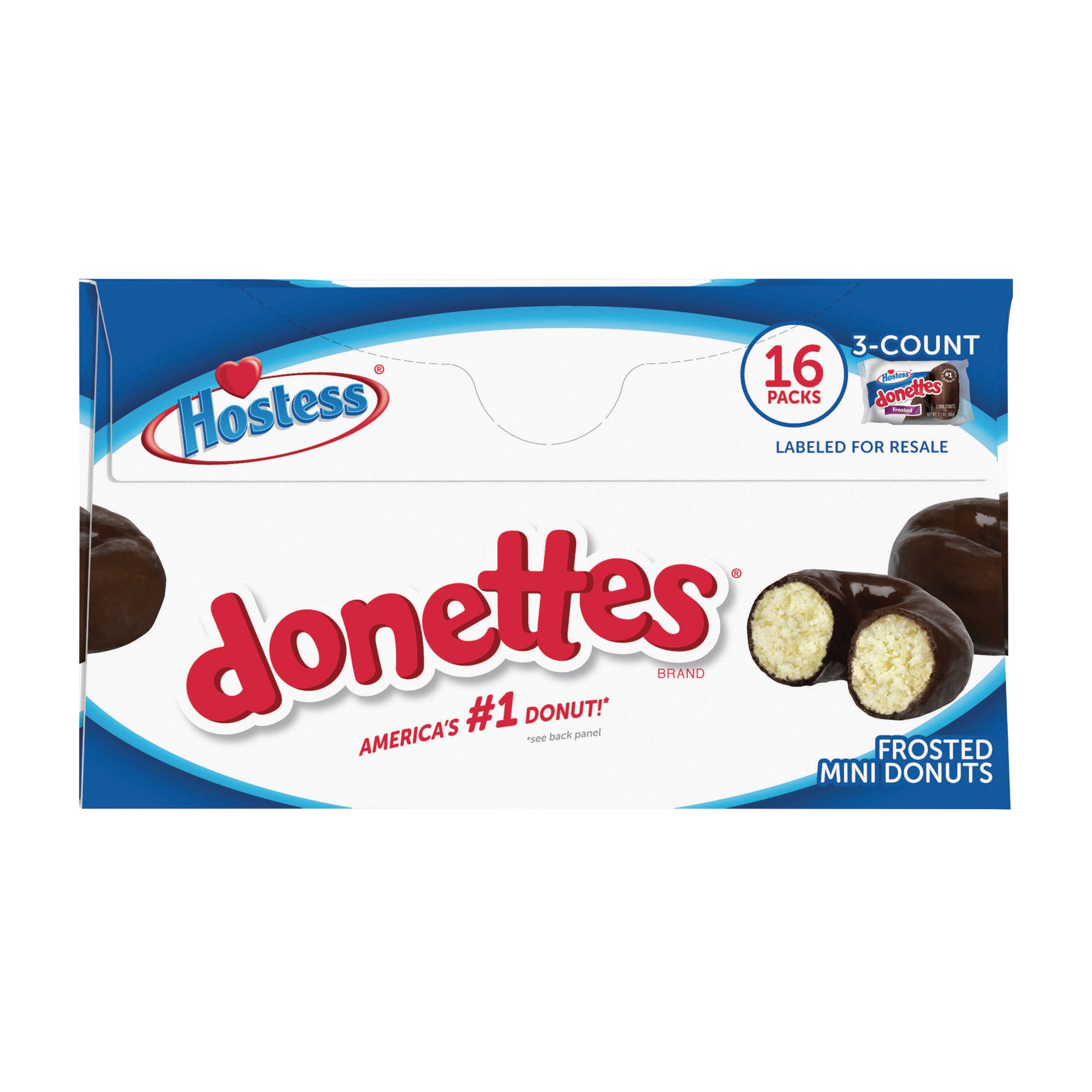 Hostess Chocolate Frosted Donettes, 16 pk./48 ct.