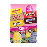 M&M's, Skittles, Twix, Snickers & Starburst Easter Candy Bulk Assortment, 230 ct.