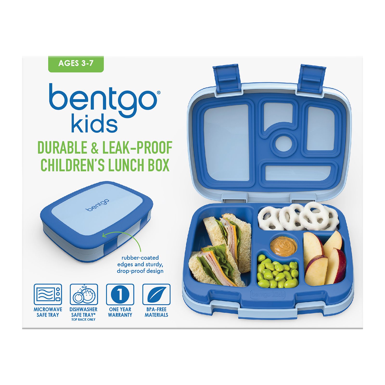 BENTGO KIDS LEAK-PROOF LUNCH BOX & WATER BOTTLE SET *FREE SOFT-SIDE LUNCH  BAG! *