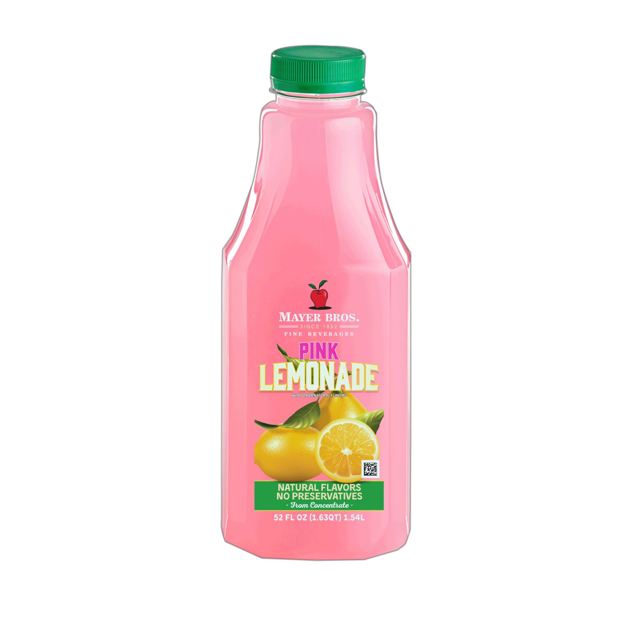 Mayer Bros. Pink Lemonade, 52 oz.