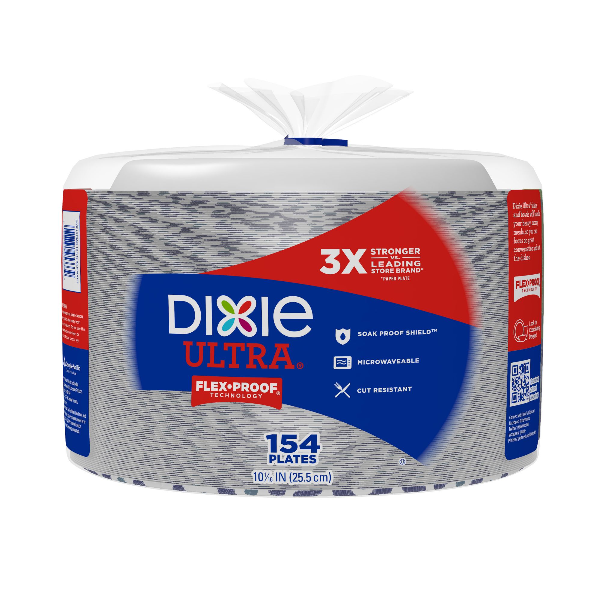 Dixie Ultra 9-9/16 Extra Deep Dish Paper Plate, 80 ct.