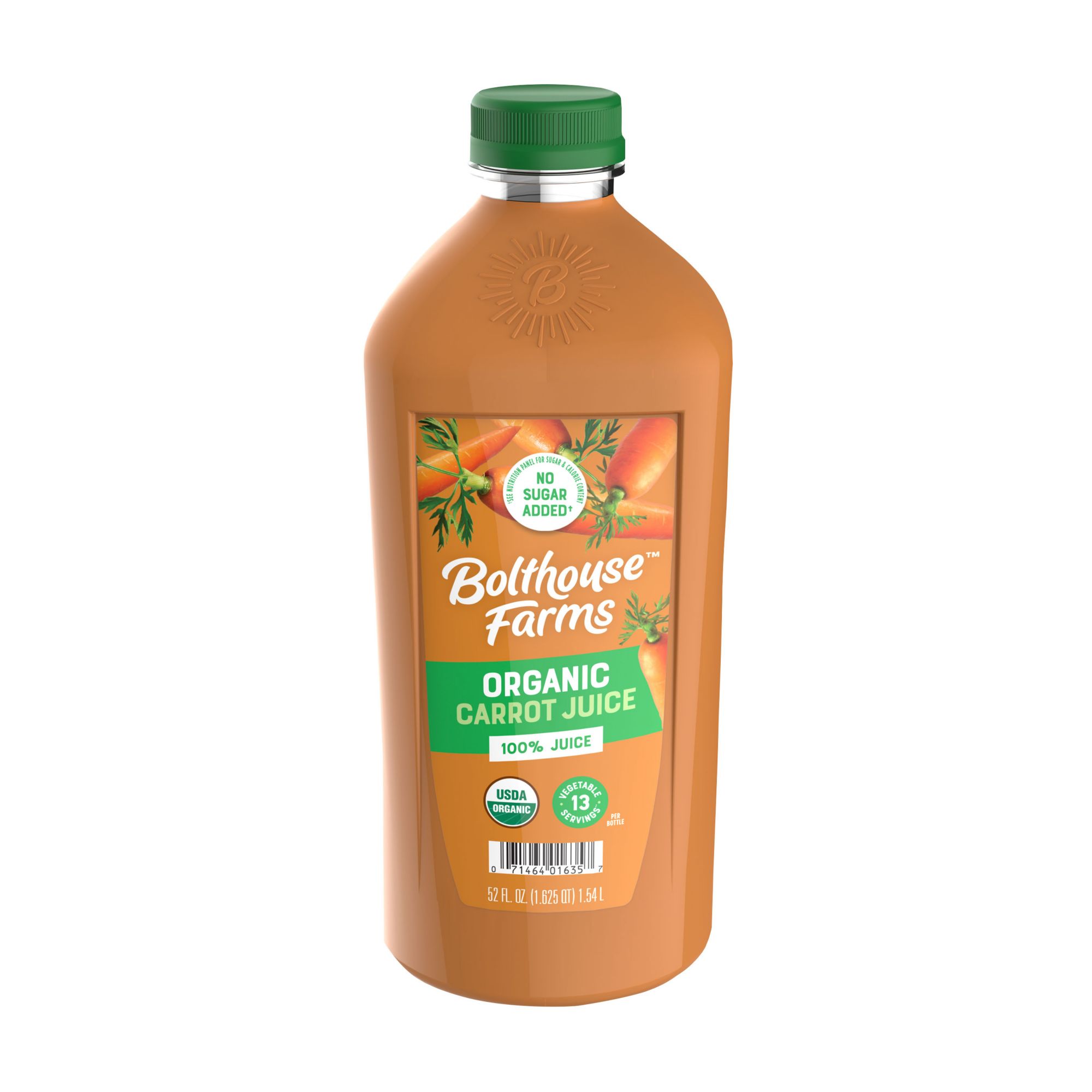 Bolthouse Farms Organics 100% Carrot Juice, 52 oz.