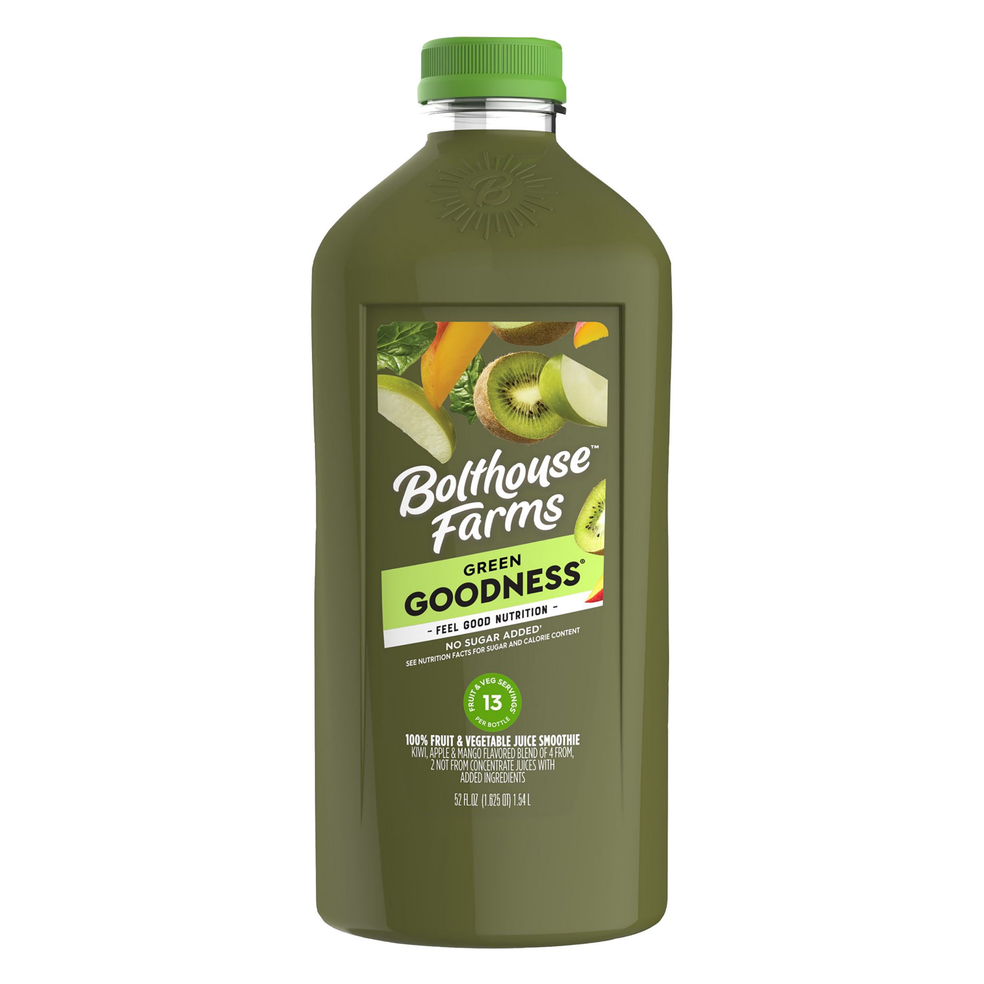 Bolthouse Farms Green Goodness 100% Fruit Juice Smoothie, 52 oz.