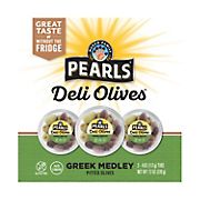 Pearls Deli Olives Greek Medley, 3 pk./4 oz.