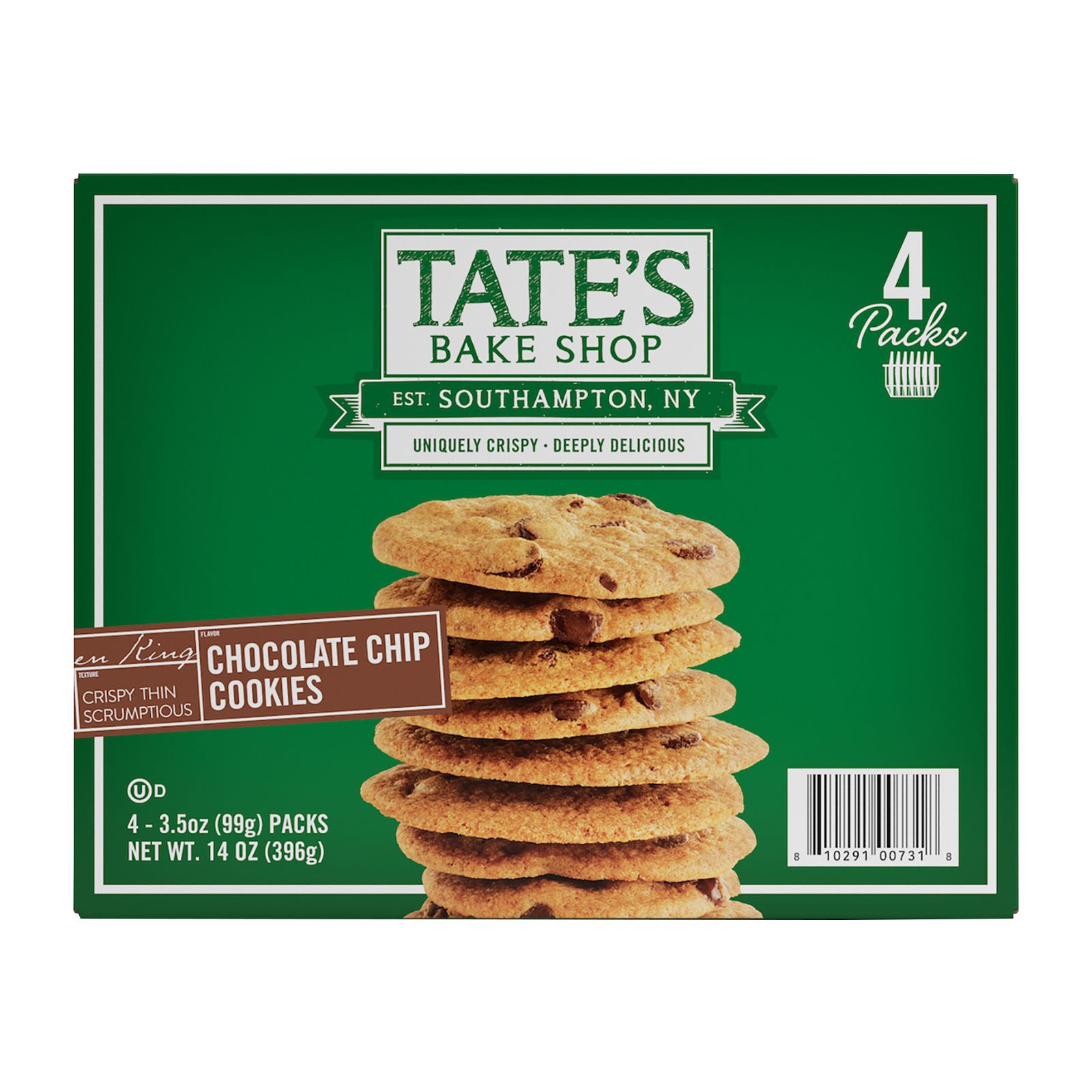 Tate's Bake Shop Chocolate Chip Cookies, 14 oz.