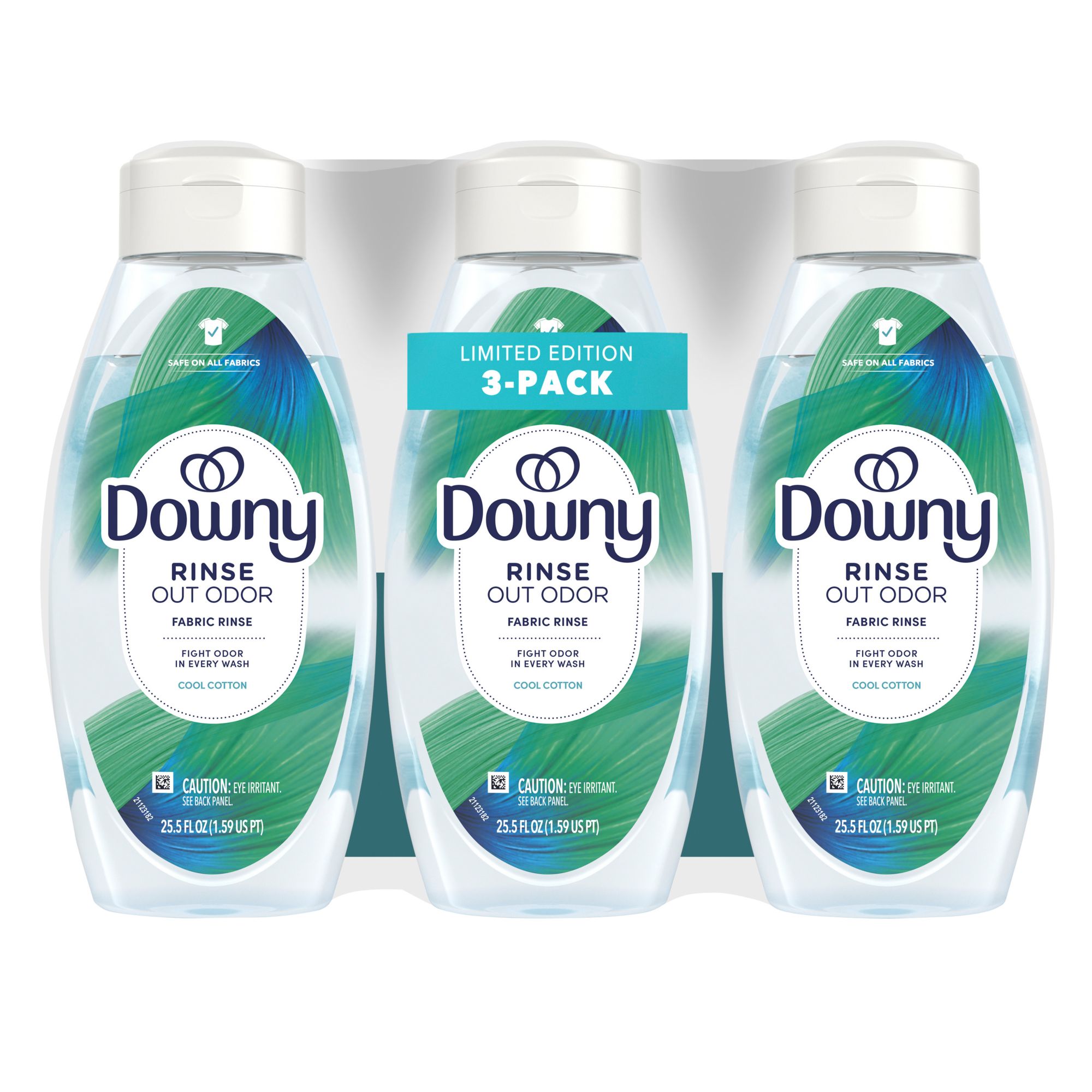 Downy Rinse & Refresh Liquid Laundry Odor Remover and Fabric Softener, Cool  Cotton, 25.50 fl oz 