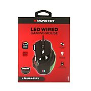 Monster Wired Ergonomic Gaming Mouse with LED