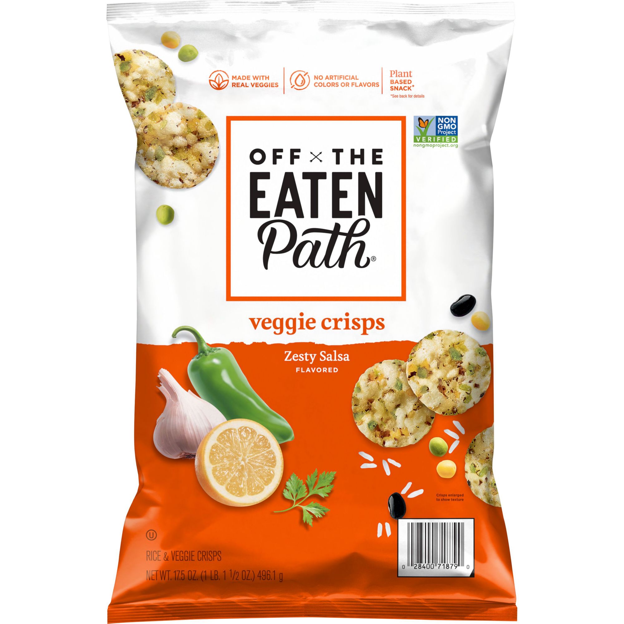 Off The Eaten Path Zesty Salsa Flavored Veggie Crisps, 17.5 oz.