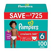 Pampers Cruisers 360 Diapers - Size 6, 100 ct.