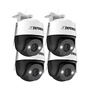Defender Guard Pro 2K Power Security Camera with Color Night Vision, 4 pk.