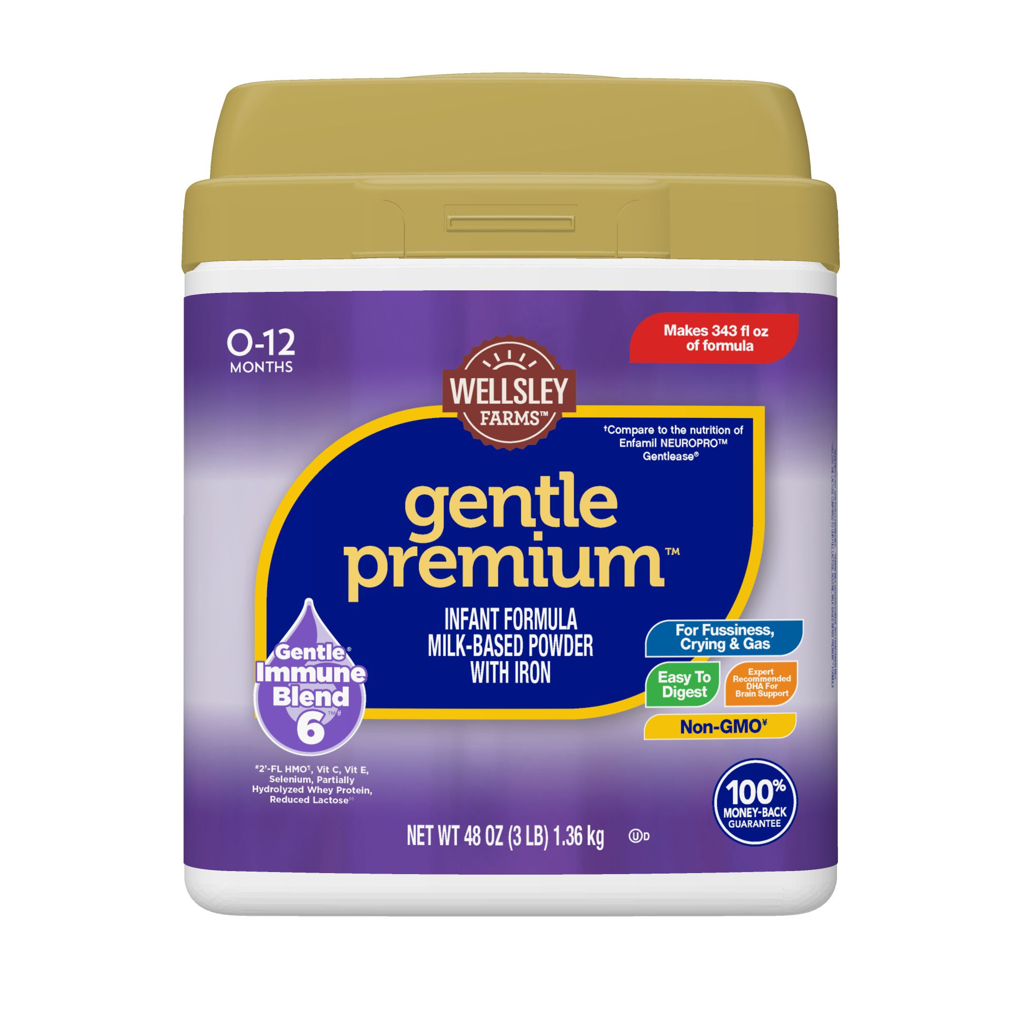 Wellsley Farms Gentle Premium Infant Formula, 48 oz.