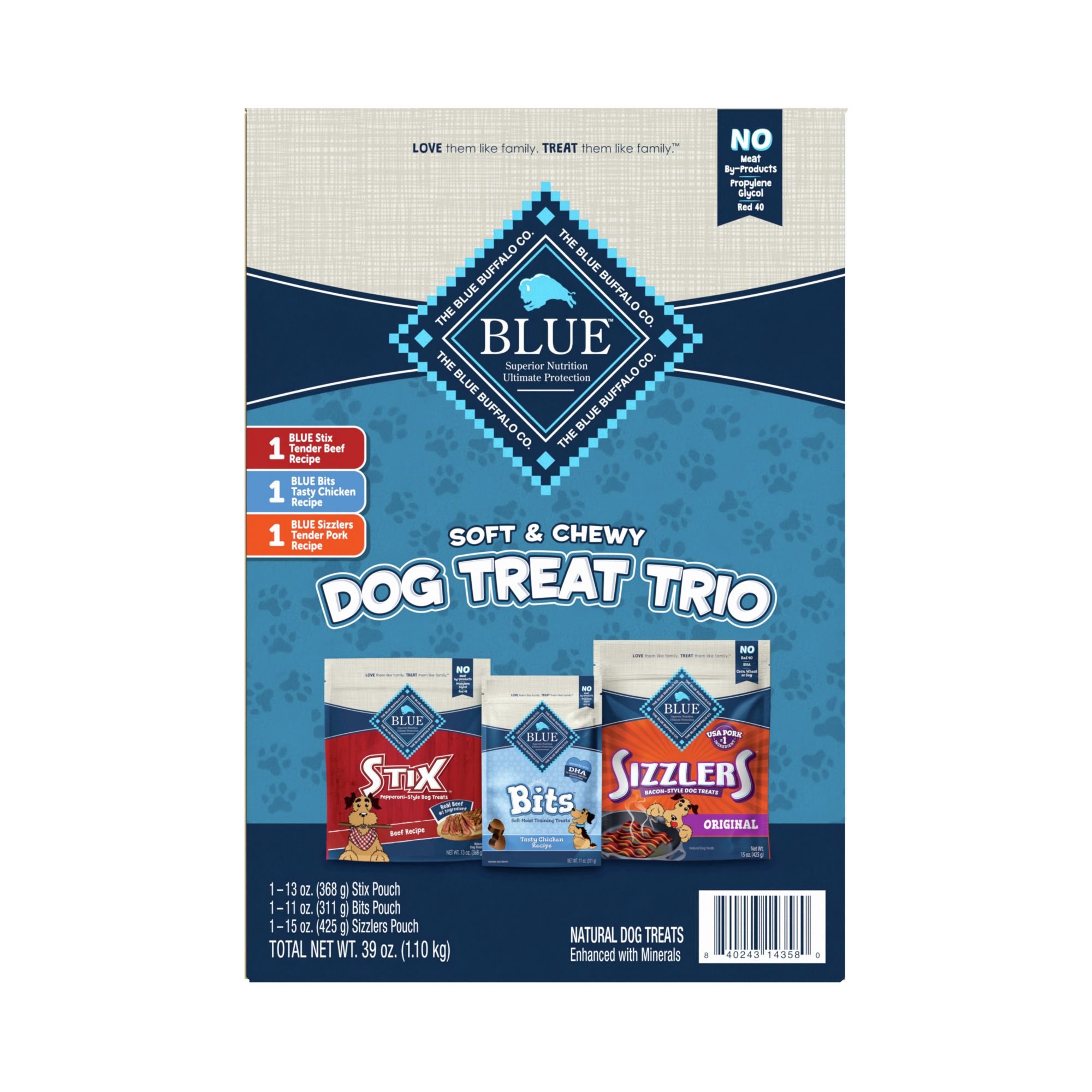 Blue Buffalo Dog Treats Trio Combo Pack