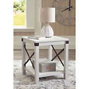 Ashley Furniture 20&quot; Square End Table - White
