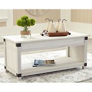 Ashley Furniture 44&quot; Rectangular Cocktail Table - White