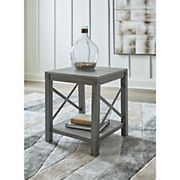 Ashley Furniture 20&quot; Square End Table - Gray