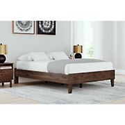 Ashley Furniture Full Size Platform Bed - Brown