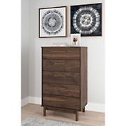 Ashley Furniture Five Drawer Chest - Brown