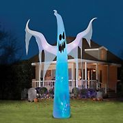 Gemmy 15' Airblown Inflatable Ghost with Fire & Ice Light Effect