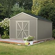 Handy Home Products Astoria 12' x 16' Wood Storage Shed with Floor