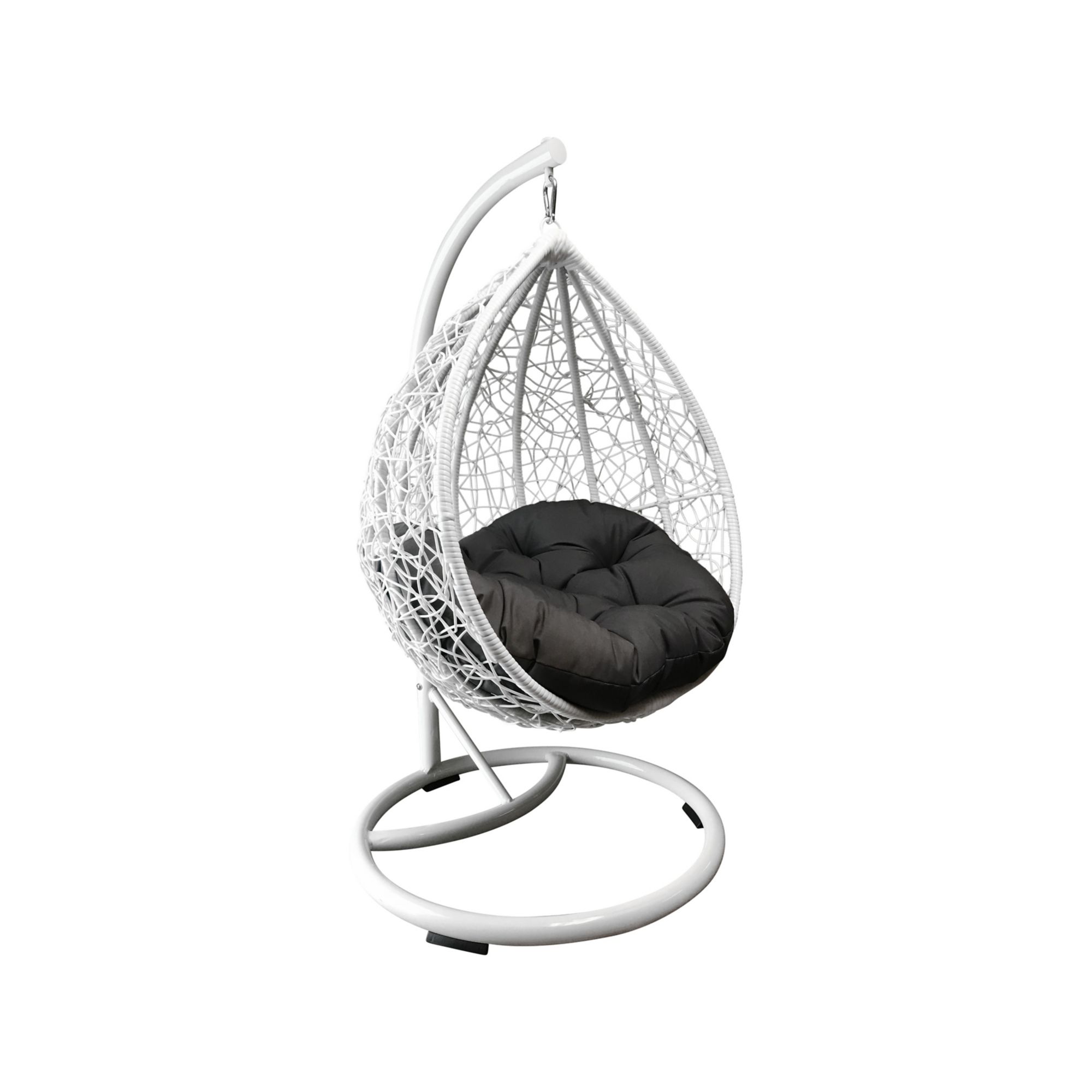 M&M Sales Swoon Pod Children's Hanging Chair with Stand - Grey Pillow