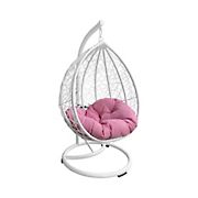 M&M Sales Swoon Pod Children's Hanging Chair with Stand - Pink Pillow