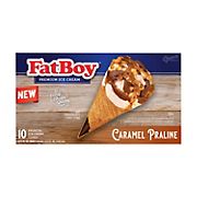FatBoy Caramel Praline Ice Cream Cone, 10 pk.
