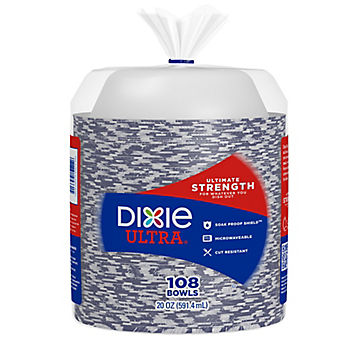 Dixie Ultra Disposable Paper Bowls 25 count 20 oz 