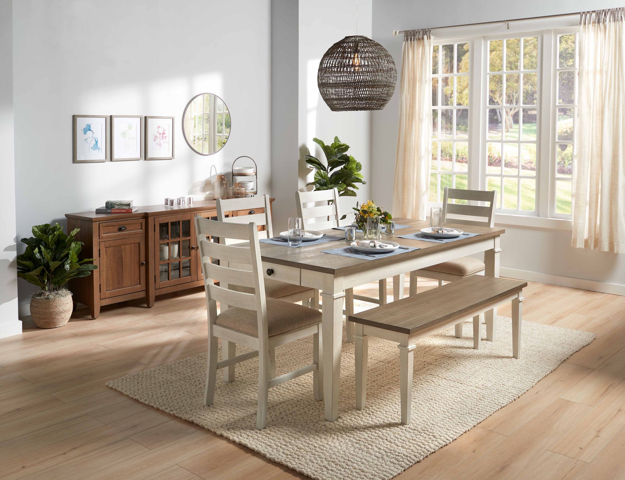 Berkley Jensen Perry 6 Pc. Dining Set - White