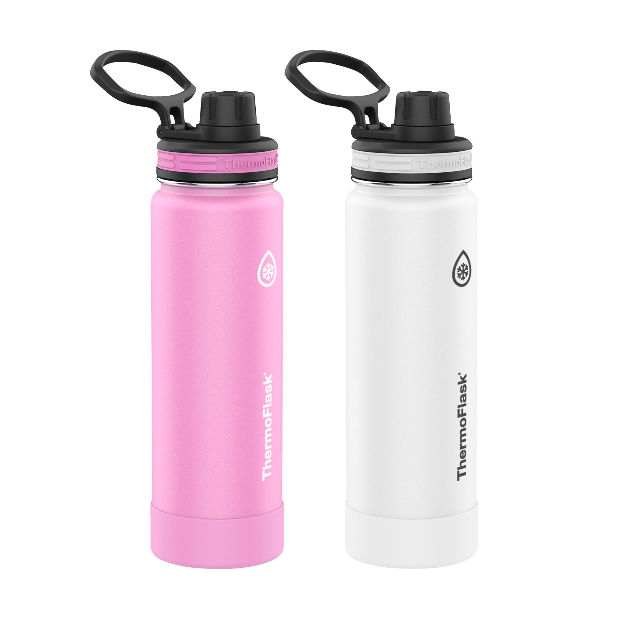 Thermoflask 24 oz. Spout Bottle, 2 pk. - Sky/Carbon