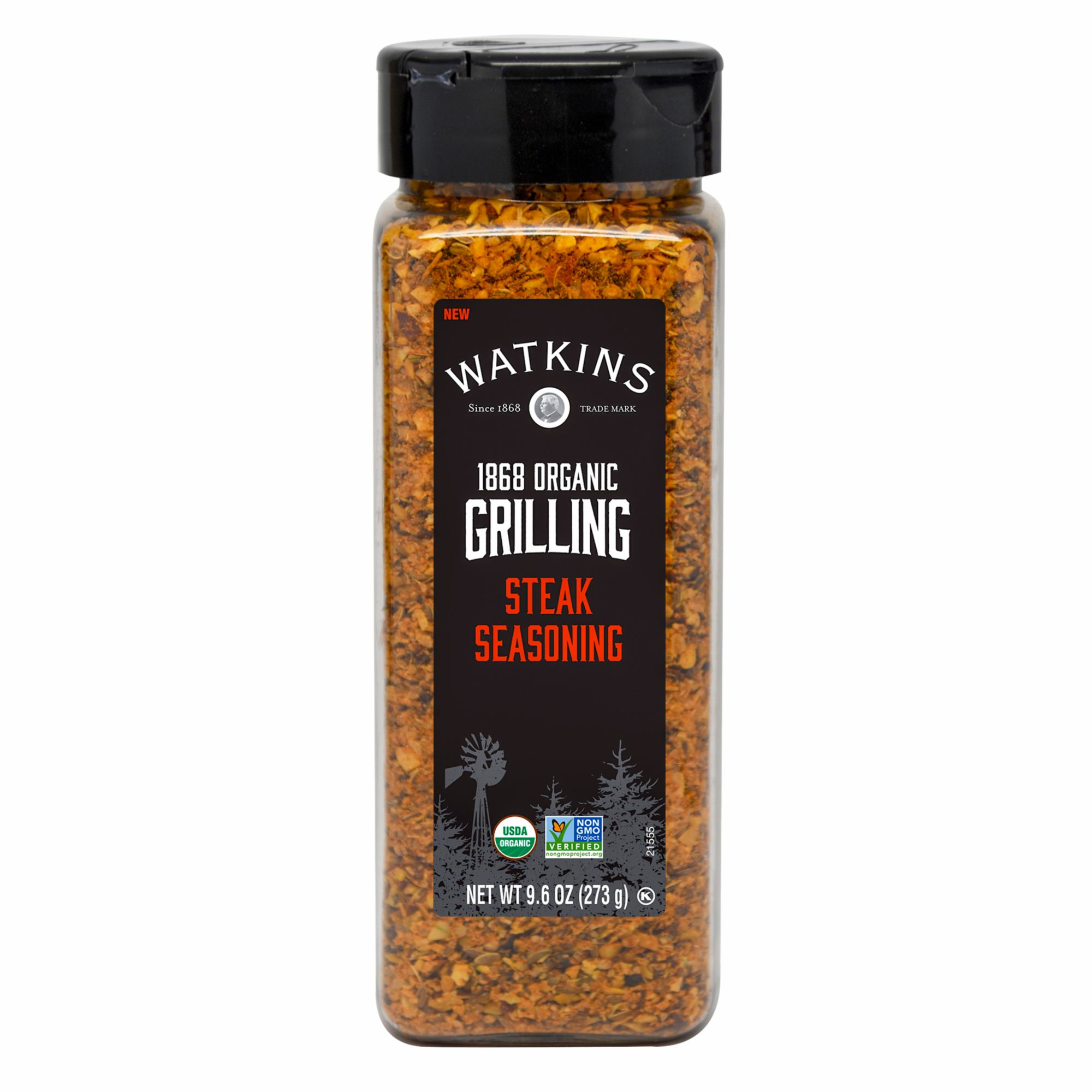 Watkins 1868 Organic Grilling Steak Seasoning, 9.6 oz.