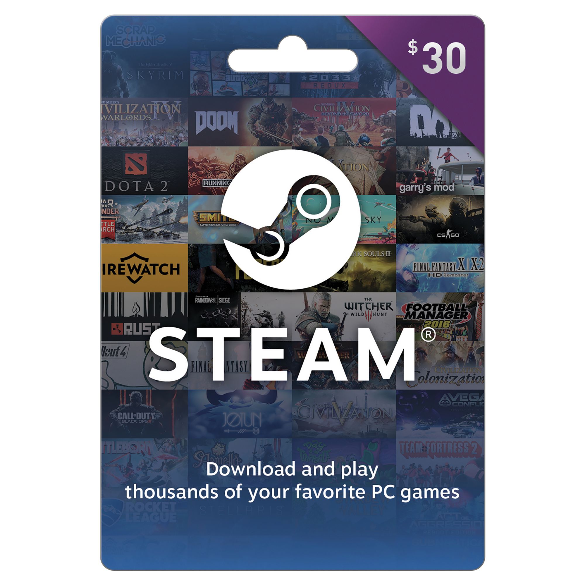 Steam Gift Card - Cartão Pré Pago R$ 30 - Código Digital - PentaKill Store  - Gift Card e Games