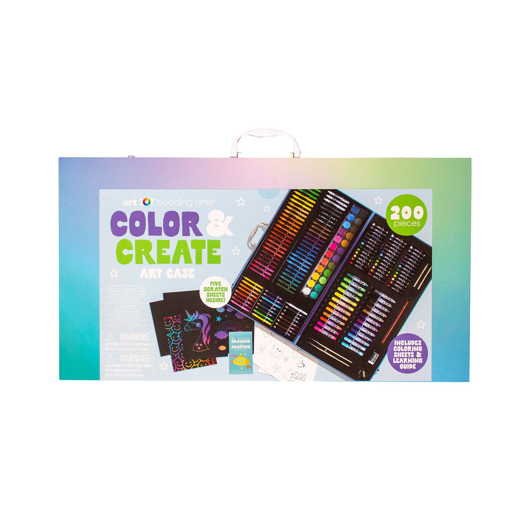 Art 101 Budding Artist Draw, Paint and Create Art Set, 200 Pc.